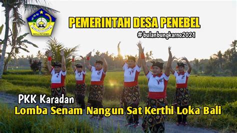 Pkk Karadan Lomba Senam Nangun Sat Kerthi Loka Bali Youtube