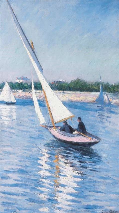 Gustave Caillebotte Voiliers sur la Seine à Argenteuil 1893 Boat