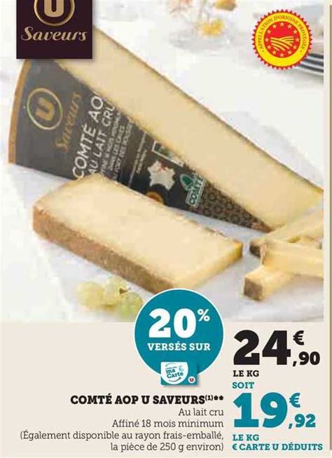 Promo Comt Aop U Saveurs Chez Super U Icatalogue Fr