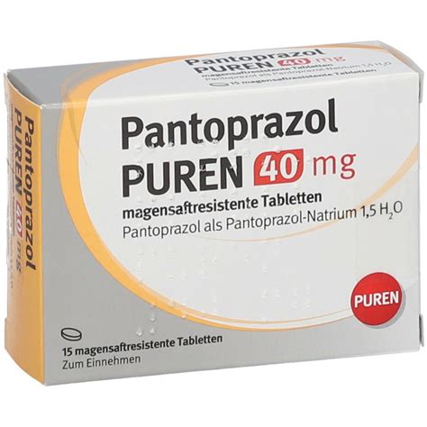 Pantoprazol Puren 40 Mg 15 St Mit Dem E Rezept Kaufen Shop Apotheke