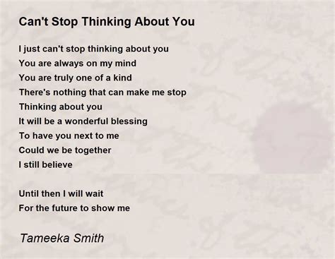 Thinking About You Poems