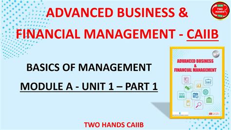 Abfm I Module A Unit Part I Advanced Business And Financial