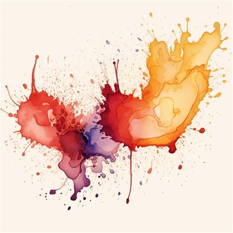 Premium Ai Image Splatted Ink With Grunge Drip