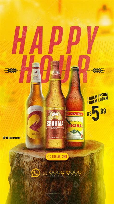 Story Happy Hour Ant Rtica Original Brahma Duplo Malte E Skol