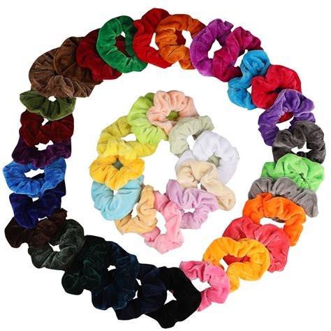 Hair Scrunchies Velvet Ponytail Holder Elastic Ties Rope Band Bobbles