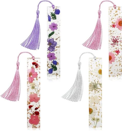 Amazon Dried Flower Bookmarks With Tassels Kaluofan Pcs