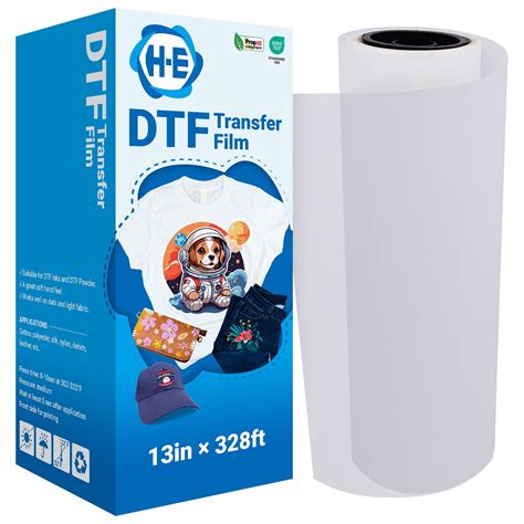 H E X Ft Dtf Transfer Film Roll Premium Single Sided Matte