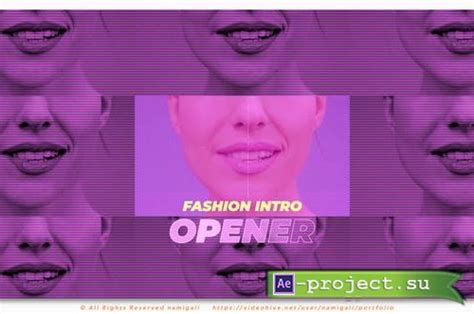 Videohive Fashion Intro Opener Project For After Effects