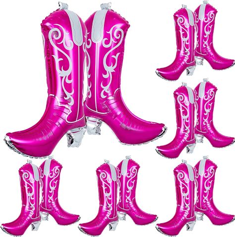 Amazon Wettarn 12 Pcs Western Party Balloons Cow Boot Balloons 30