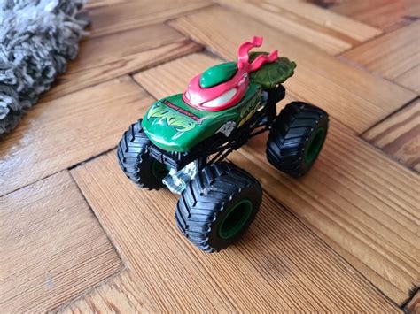HOT WHEELS MONSTER Jam Raphael Tmnt Ninja Turtle Monster Truck 1 64 8 50 PicClick UK