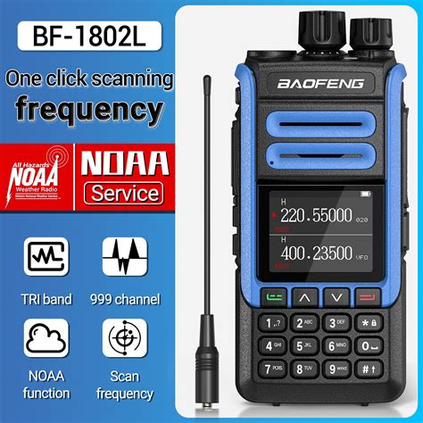 BAOFENG BF 1802L High Power Walkie Talkie 999 Channels Tri Band