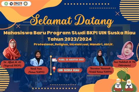 KAMI MENGUCAPKAN SELAMAT DATANG MAHASISWA BARU TAHUN AKADEMIK 2023 2024