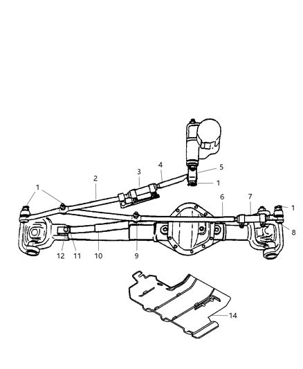 Linkage Steering Dodge Ram