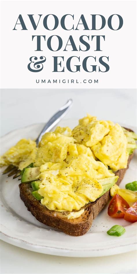 Avocado Toast With Scrambled Egg Umami Girl