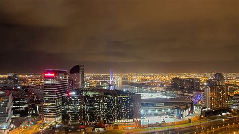 Manchester Wonderful Skyline At Night England HD Desktop Wallpaper ...