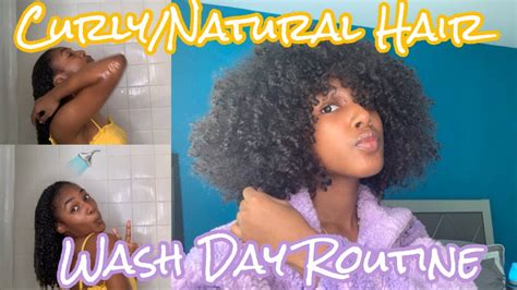 Curly Hair Wash Day Routine Start To Finish Youtube