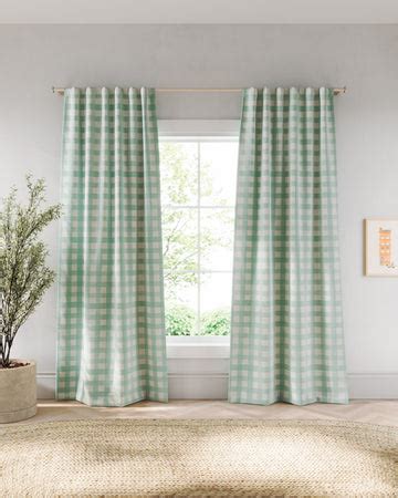 Gingham Blackout Curtain | Nestig