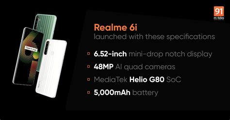 Realme 6i Launched With Helio G80 Soc 48mp Quad Rear Cameras Price