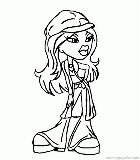 Bratz Coloring Free Printable Coloring Page Coloring Home