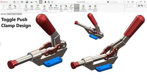 Toggle Push Clamp Design In SolidWorks SolidWorks Tutorial YouTube