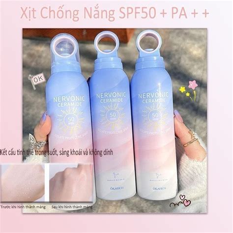 สเปรย กนแดด SPF50 PA กนน า Moisturizing Oil Control