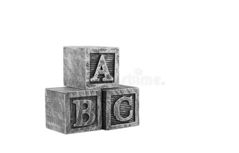 Bloc Alphabet En Bois Vintage Isol Sur Blanc Photo Stock Image Du