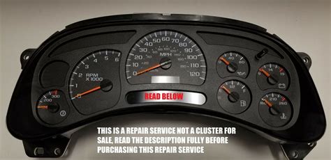 2003 2006 Chevy Silverado Sierra Gauge Cluster Rebuild Repair Service Ebay