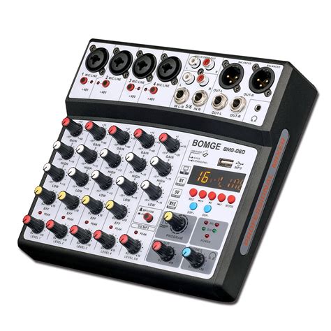 Bomge Channel Audio Sound Mixer Professional Digital Dj Mixing