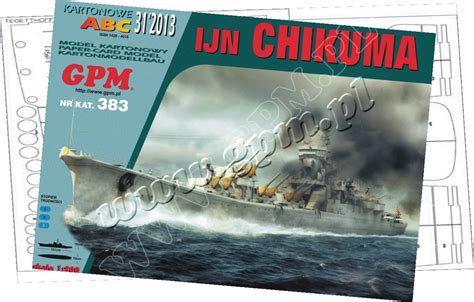 Ijn Chikuma Komplet Model Wr G I Detale Relingi Laserowe Gpm K