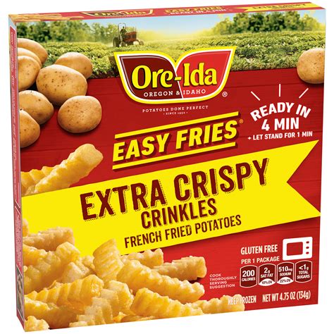 Ore Ida Ready In 5 Extra Crispy Crinkle Cut Fries French Fried