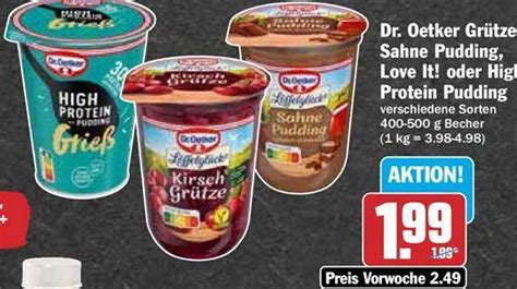 Dr Oetker Grütze Sahne Pudding Love It Oder High Protein Pudding