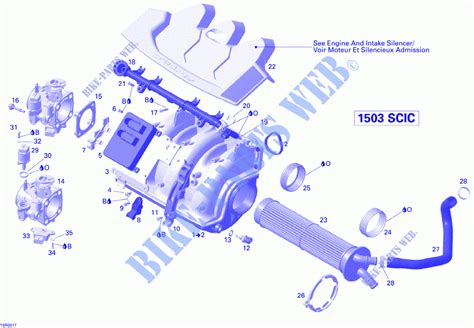 Collecteur Admission Air Et Carter De Papillon V Sea Doo Pour Sea Doo