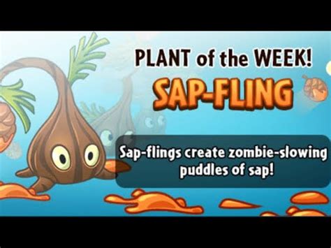 Plants VS Zombies 2 Sap Fling Boosterama YouTube