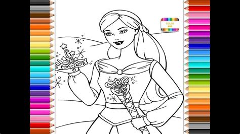 Dibujos Para Pintar De Barbie La Princesa Qu Tal Si Das Color A