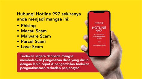 Hubungi HOTLINE 997 Pusat Respons Scam Kebangsaan NSRC YouTube