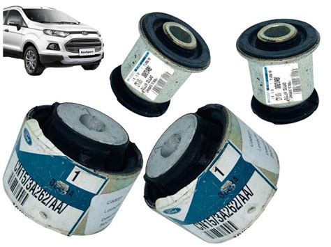 Kit Bucha Bandeja Nova Ecosport 2013 A 2020 Original Ford 4 Unidades