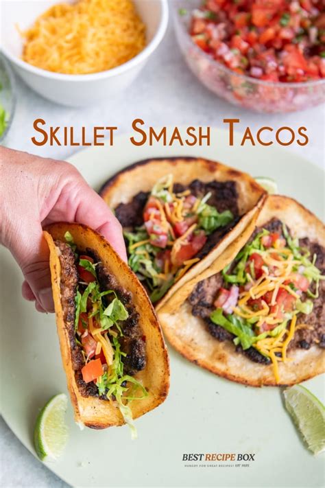 Skillet Smash Tacos Recipe Viral Tik Tok Food Trend Delish