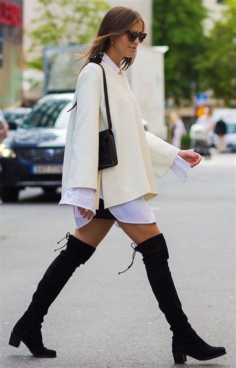 15 Looks Que Prueban Que Las Botas Arriba De La Rodilla Son Estilosas Y