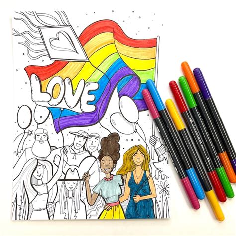 Lgbtq Coloring Books Etsy