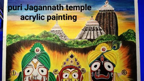 Kahidere Kalia Puri Jagannath Temple Acrylic Painting Art Hundred