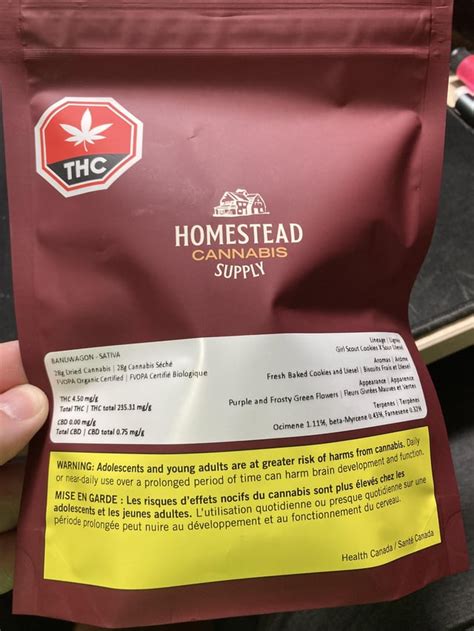 Homestead Cannabis Supply Bandwagon Sativa 235 11399tx 28g