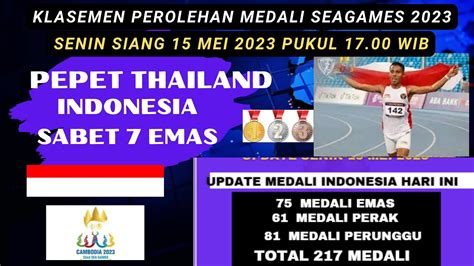 Klasemen Medali Sea Games Terbaru Indonesia Peringkat Berapa