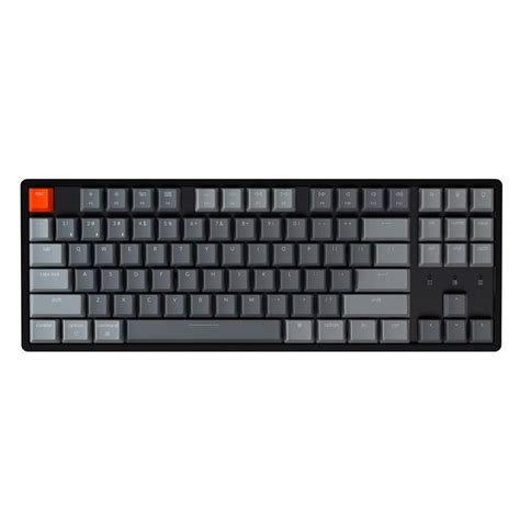 Игровая клавиатура беспроводная Keychron K TKL RGB Hot Swap Gateron Opt Brown Black Gray