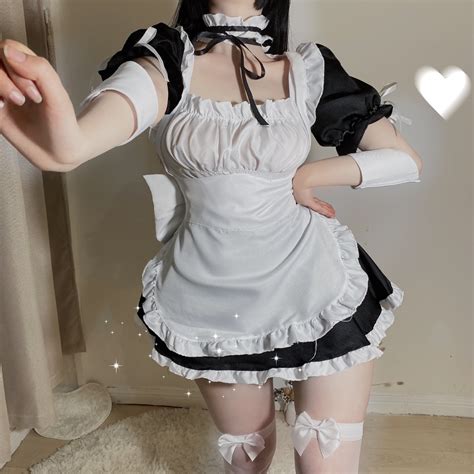 现货 缘之空穹妹cos女仆装 动漫cos服春日野穹cosplay服装女佣服 阿里巴巴