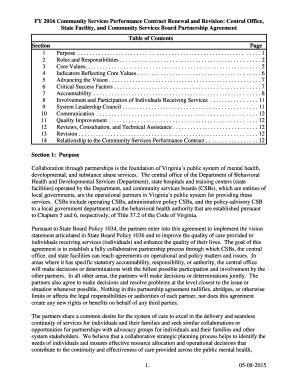 Fillable Online Dbhds Virginia Fy Community Services Performance