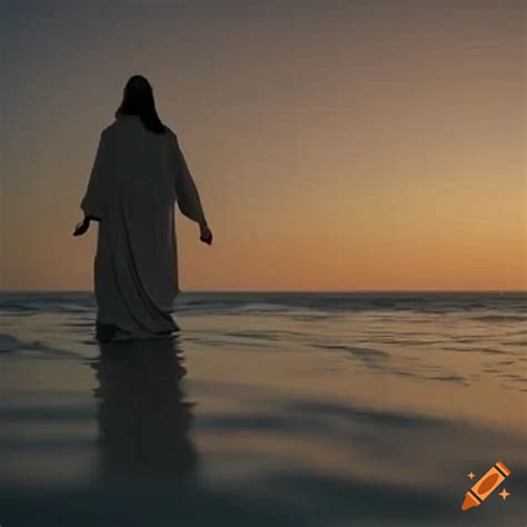Depiction Of Jesus Walking On Water On Craiyon