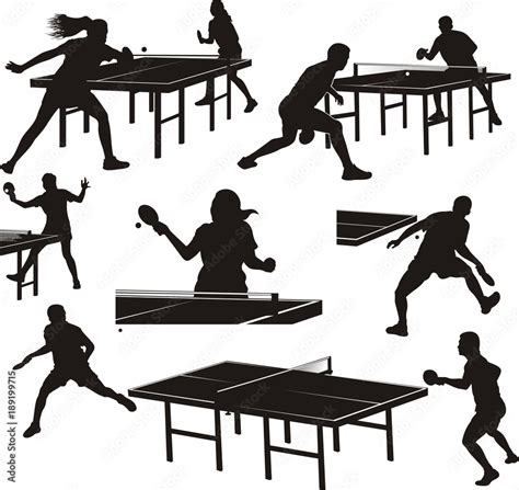 Table Tennis Silhouette