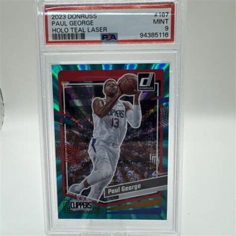 Donruss Paul George Teal Laser Holo Refractor Clippers