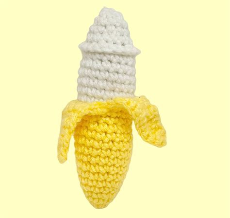 Crochet Banana Penis Plush Stuffed Amigurimi Adult Cute Etsy