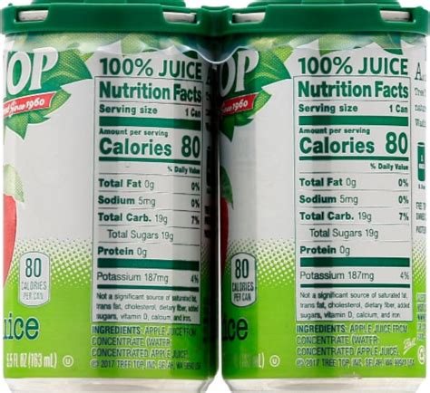 Tree Top Apple Juice, 6 cans / 5.5 fl oz - King Soopers